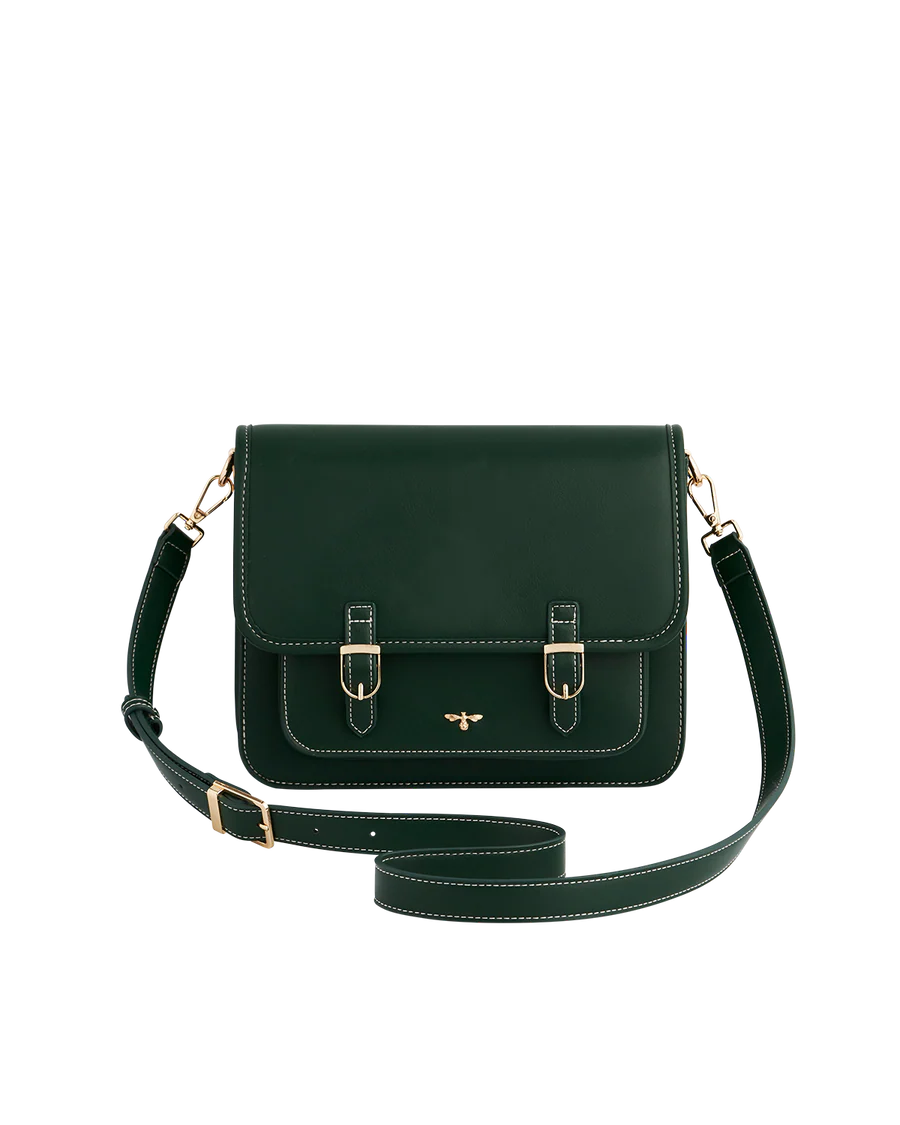Into the Woods Green Satchel Bag
