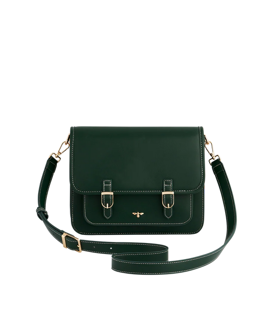 Into the Woods Green Satchel Bag