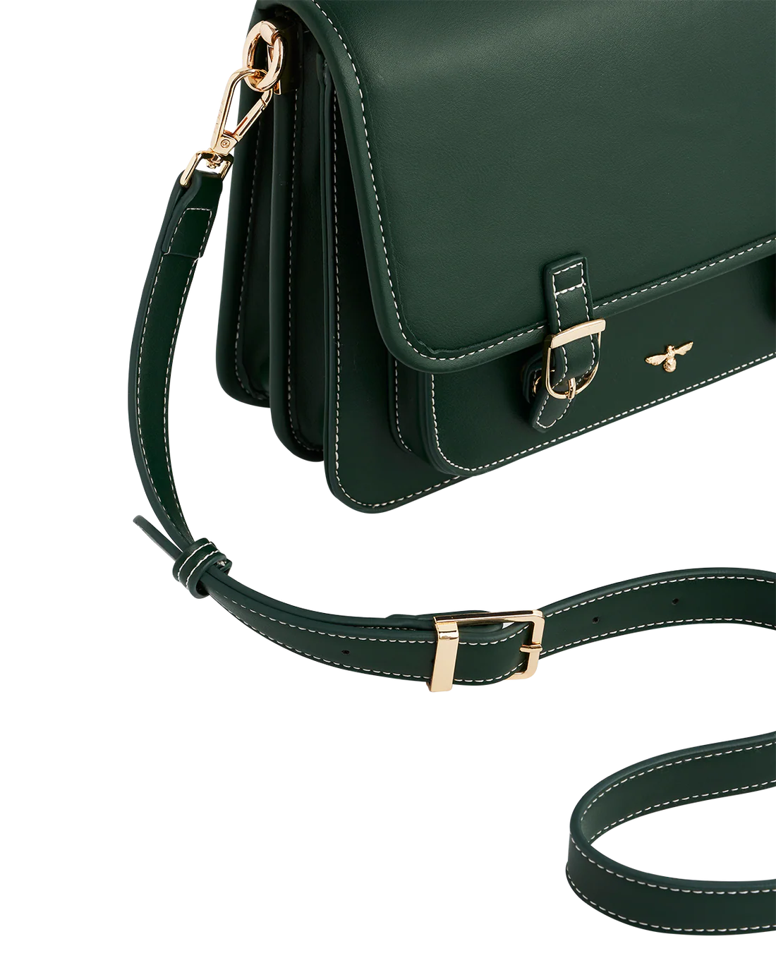 Into the Woods Green Satchel Bag